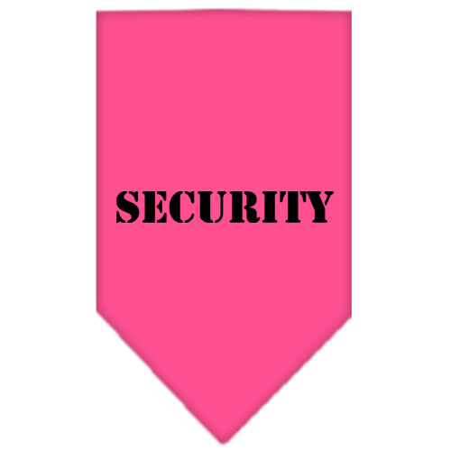 Security Screen Print Bandana Bright Pink Large